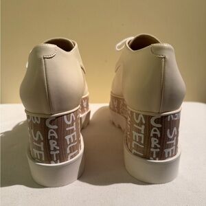 Stella McCartney Cream Platform Shoes